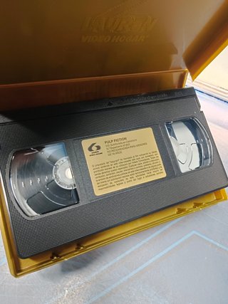 pelicula en VHS, Pulp Fiction, Tarantino