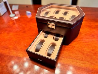 Expositor Joyero Marrón para 10 Relojes