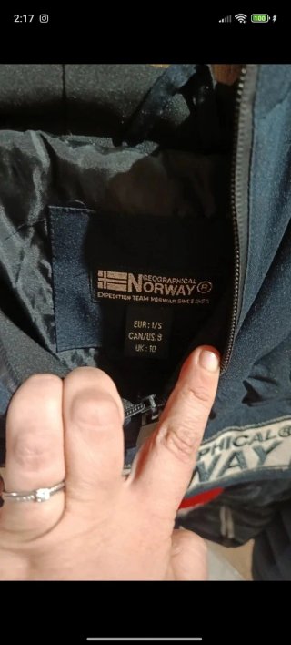 Abrigo Geographical Norway Azul Marino Talla S