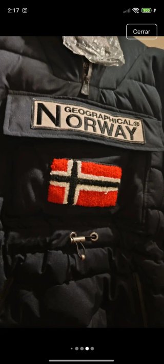 Abrigo Geographical Norway Azul Marino Talla S