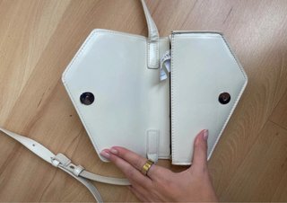 Bolso blanco Zara efecto piel