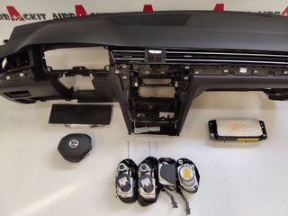 VW PASSAT 2018 - 2024, SALPICADERO NEGRO CON ALTAVOZ, CINTURONES MODELO 1, AIRBAG DE RODILLA KIT AIRBAGS COMPLETO VOLKSWAG...