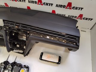 VW PASSAT 2018 - 2024, SALPICADERO NEGRO CON ALTAVOZ, CINTURONES MODELO 1, AIRBAG DE RODILLA KIT AIRBAGS COMPLETO VOLKSWAG...
