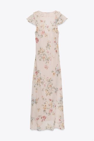 Vestido floral Zara