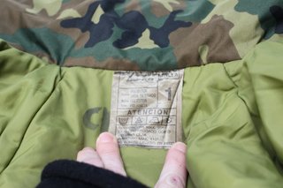 Cazadora, chaquetón ejército español, servicio militar 80's.