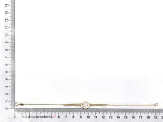 pulsera oro 18k con piedra con circonita