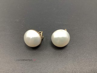 pendientes oro 18k con piedra con perla