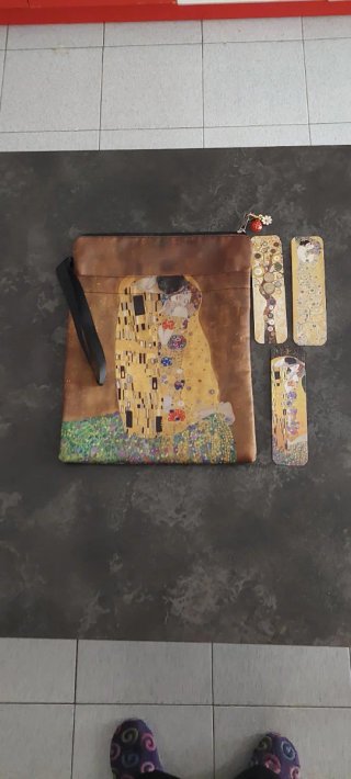 Borsa porta libro/tablet Il Bacio Klimt