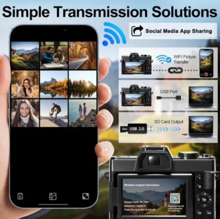 Cámara Digital NBD 48MP 4K Vlogging WiFi