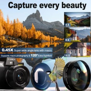 Cámara Digital NBD 48MP 4K Vlogging WiFi