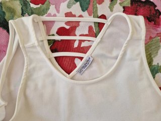 Vestido blanco sin mangas