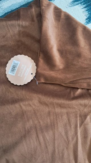 Fundas de almohada de tela marrón