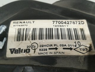 Faro izquierdo renault 142057 7700427872d megane i