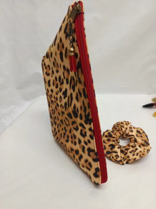 Neceser animal print + Coletero | hecho a mano