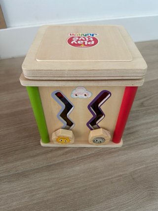 Cubo Actividades Montessori Madera