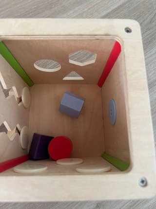 Cubo Actividades Montessori Madera