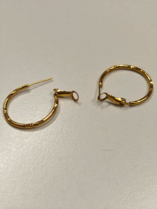 Pendientes Aro Bañados en Oro