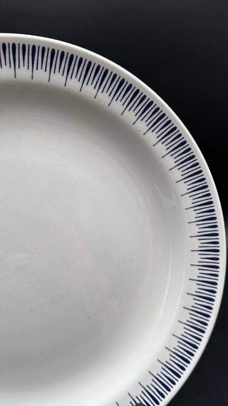 Piatto Richard Ginori vintage decoro blu