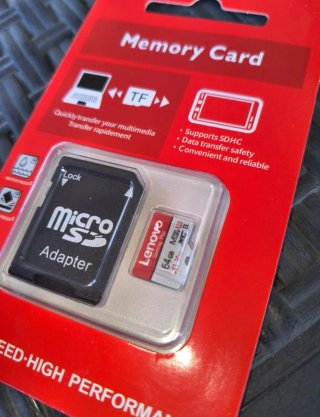 Micro SD Lenovo 64GB con Adattatore