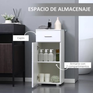 Mueble Auxiliar Baño estrecho pequeño armario bajo