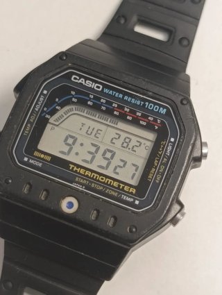 Orologio Casio Vintage TS1200 Termometro