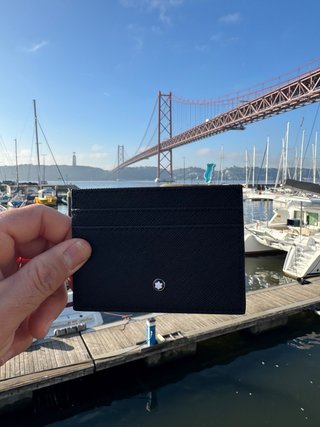 Porta cartões Montblanc preto