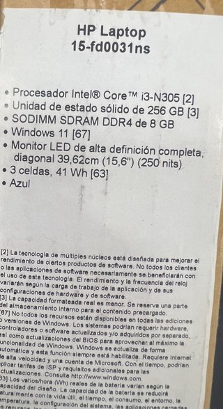 Portátil HP