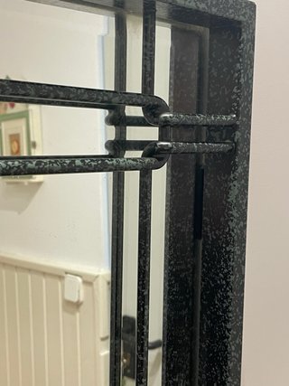 Mueble de entrada con espejo y cristal