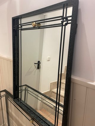 Mueble de entrada con espejo y cristal