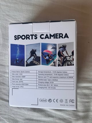 Mini Cámara Deportiva X32 Negra