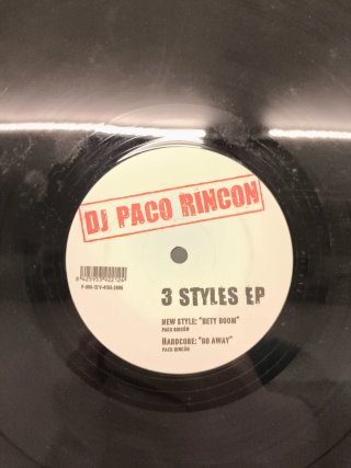 Vinilo DJ Paco Rincon 3 Styles EP Dance