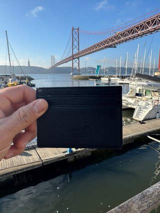 Porta cartões Montblanc preto