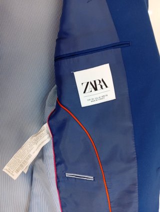 Traje Zara Caballero Azul Marino Talla 50