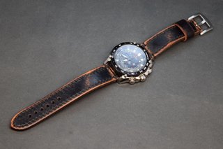 Correa piel reloj retro 18-26mm.Hecho a mano