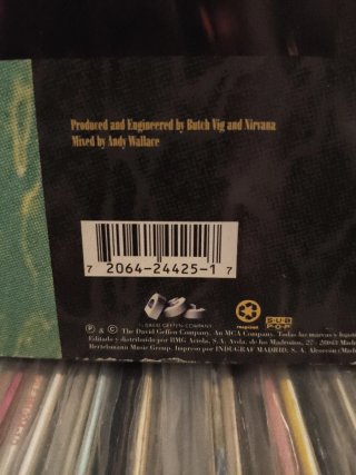Vinilo Nirvana Nevermind 1 edición España ,eurogra