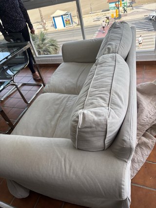 Sofá 2 plazas Ikea beige tela