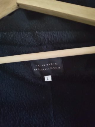 Abrigo Lurdes Bergada Negro Talla L
