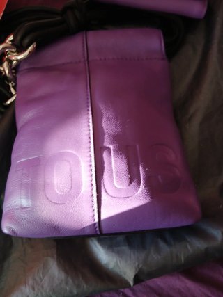 Bolso y monedero Tous piel morado
