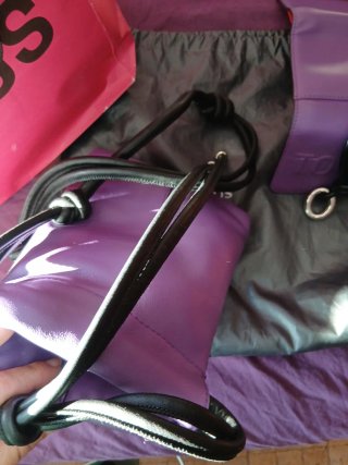 Bolso y monedero Tous piel morado