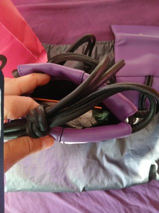 Bolso y monedero Tous piel morado