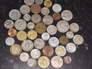 Lote monedas internacionales