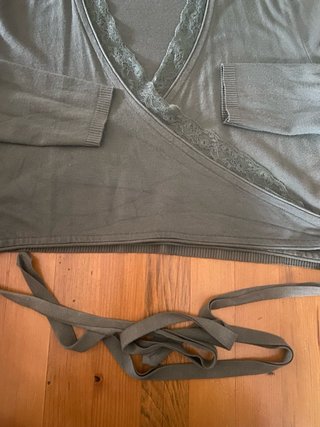 Coprispalle oversize pizzo verde oliva