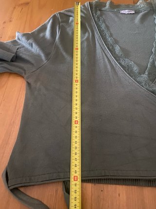 Coprispalle oversize pizzo verde oliva