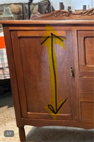 Cómoda de comedor de castaño