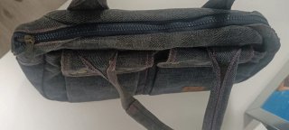 Bolso Adolfo Dominguez Gris y Rosa, 14€!!