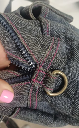 Bolso Adolfo Dominguez Gris y Rosa, 14€!!