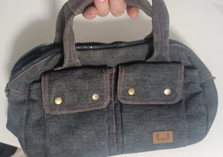 Bolso Adolfo Dominguez Gris y Rosa, 14€!!