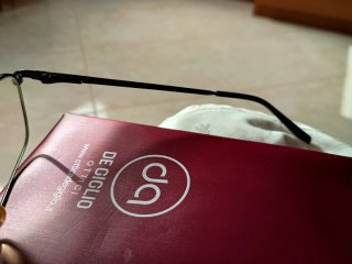 Occhiali da vista uomo Persol neri e oro