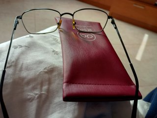 Occhiali da vista uomo Persol neri e oro