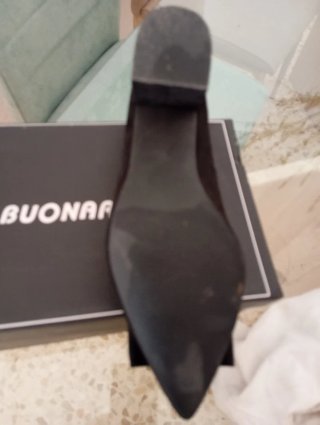 Zapatos tacón ancho ante negro